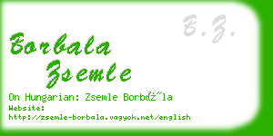 borbala zsemle business card